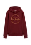 TOM TAILOR Hoodie Kapuzensweatshirt Dunkelrot/Rot/Bordeaux