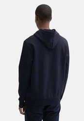 TOM TAILOR Hoodie Kapuzensweatshirt Dunkelblau/Beige/Schwarz