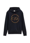 TOM TAILOR Hoodie Kapuzensweatshirt Dunkelblau/Beige/Schwarz
