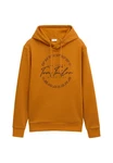 TOM TAILOR Hoodie Kapuzensweatshirt Orange/Braun/Gelb