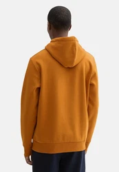 TOM TAILOR Kapuzensweatshirt Hoodie pueblo/dunkelbraun/weiß