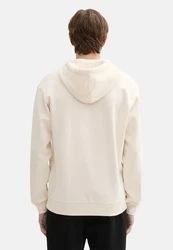TOM TAILOR Sweatshirt Hoodie Creme/Beige/Weiß/Khaki