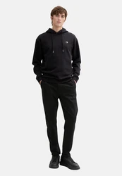 TOM TAILOR Sweatshirt Hoodie Schwarz