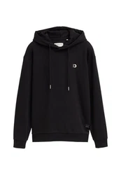 TOM TAILOR Sweatshirt Hoodie Schwarz