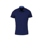 Pure T-Shirt uni regular fit (1-tlg.) Blau/Dunkelblau