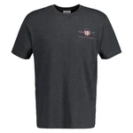 Gant T-Shirt Herren Regular Shield Dunkelgrau/Grau/Hellgrau