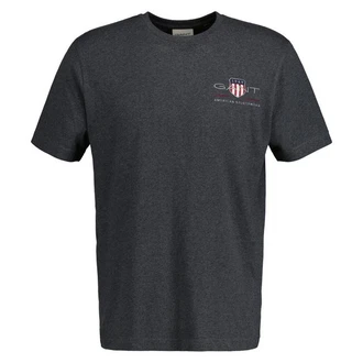 Gant T-Shirt Herren Regular Shield Dunkelgrau/Grau/Hellgrau Gant T-Shirt Herren Regular Shield Dunkelgrau/Grau/Hellgrau
