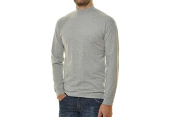 RAGMAN Langarmshirt Stehkragen Grau/Hellgrau/Dunkelgrau