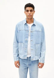 Blouson EVAAN Herren Jeansjacke aus Bio-Baumwoll Mix (1-St) Regular Fit