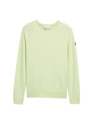 TOM TAILOR Strickpullover Grün/Hellgrün/Neonfarben