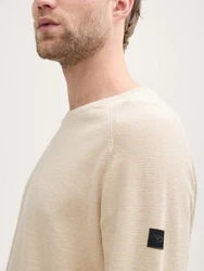 TOM TAILOR Strickpullover Khaki/Beige