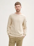 TOM TAILOR Strickpullover Khaki/Beige