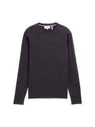 TOM TAILOR Strickpullover Softtouch mit Seide Dunkelgrau/Schwarz/Dunkelbraun/Khaki/Grau