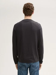 TOM TAILOR Strickpullover Softtouch mit Seide Dunkelgrau/Schwarz/Dunkelbraun/Khaki/Grau