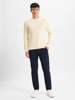 Gant Rundhalspullover Khaki/Beige/Creme Gant Rundhalspullover Khaki/Beige/Creme