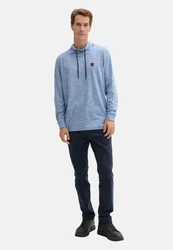 TOM TAILOR Langarmshirt Longsleeve Hellblau/Blau/Grau