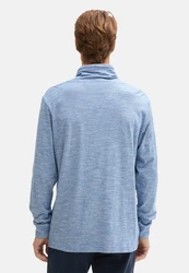 TOM TAILOR Langarmshirt Longsleeve Hellblau/Blau/Grau