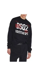 Rundhalspullover DSQ2 Sweater Schwarz Herren