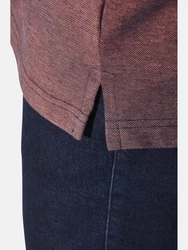 Jan Vanderstorm Poloshirt HERFINN mit Brustprint Dunkelrot/Bordeaux/Rot