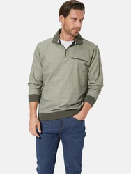 Babista Sweatshirt ELANDOR mit Umlegekragen Khaki/Dunkelgrün/Grün