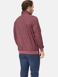 Babista Sweatshirt ELANDOR mit Umlegekragen Bordeaux/Dunkelrot/Rot