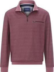 Babista Sweatshirt ELANDOR mit Umlegekragen Bordeaux/Dunkelrot/Rot