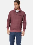 Babista Sweatshirt ELANDOR mit Umlegekragen Bordeaux/Dunkelrot/Rot