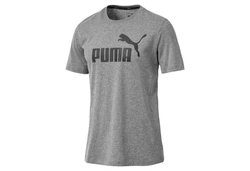 PUMA T-Shirt ESS Logo Tee Herren Dunkelgrau/Grau