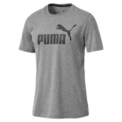 PUMA T-Shirt ESS Logo Tee Herren Dunkelgrau/Grau