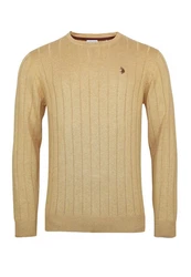 U.S. Polo Assn Strickpullover R-Neck Sweater Gelb/Beige/Gold/Khaki/Orange/Braun