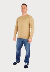 U.S. Polo Assn Strickpullover R-Neck Sweater Gelb/Beige/Gold/Khaki/Orange/Braun
