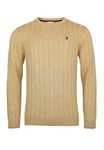 U.S. Polo Assn Strickpullover R-Neck Sweater Gelb/Beige/Gold/Khaki/Orange/Braun