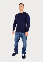 U.S. Polo Assn Strickpullover R-Neck Sweater Dunkelblau/Blau