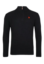 U.S. Polo Assn Troyer Pullover Half Zip Schwarz/Rot