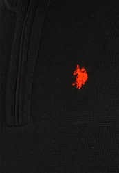 U.S. Polo Assn Troyer Pullover Half Zip Schwarz/Rot