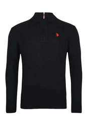 U.S. Polo Assn Troyer Pullover Half Zip Schwarz/Rot