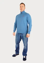 U.S. Polo Assn Troyer Pullover Half Zip Blau/Hellblau