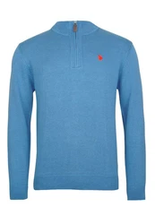 U.S. Polo Assn Troyer Pullover Half Zip Blau/Hellblau
