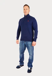 U.S. Polo Assn Troyer Pullover Half Zip Dunkelblau/Blau