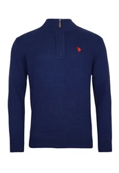 U.S. Polo Assn Troyer Pullover Half Zip Dunkelblau/Blau