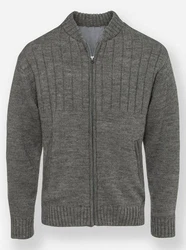 Witt Strickjacke Dunkelgrau/Grau/Hellgrau