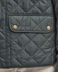 Barbour Steppweste New Lowerdale Dunkelgrün