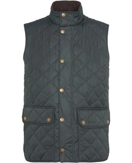 Barbour Steppweste New Lowerdale Dunkelgrün