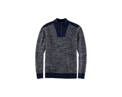 OLYMP Rundhalspullover modern fit Dunkelblau/Grau/Blau
