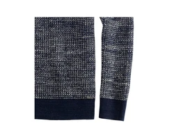 OLYMP Rundhalspullover modern fit Dunkelblau/Grau/Blau