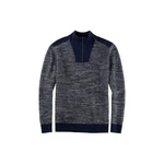 OLYMP Rundhalspullover modern fit Dunkelblau/Grau/Blau
