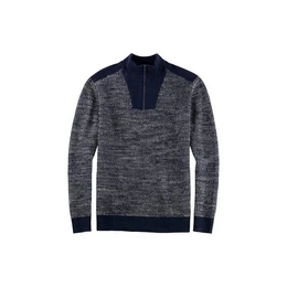 Rundhalspullover uni modern fit (1-tlg)