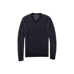 Rundhalspullover uni modern fit (1-tlg)