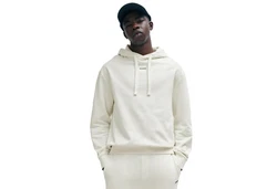 HUGO Sweatshirt Kapuzen-Sweatshirt Dapo schwarz/wei