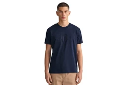 Gant T-Shirt REG TONAL SHIELD T-SHIRT Blau